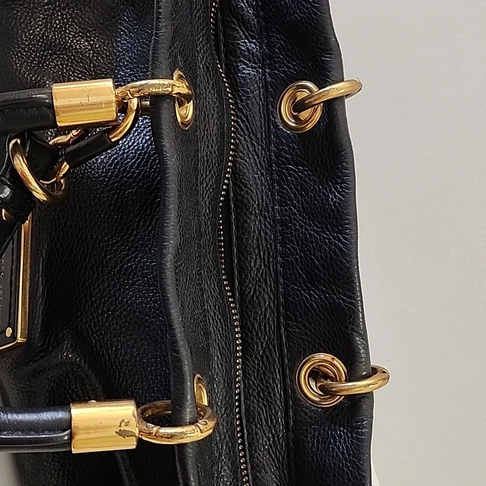 Marc Jacobs Y2K Bag Too Hot to Handle Leather Satchel Black  Bag